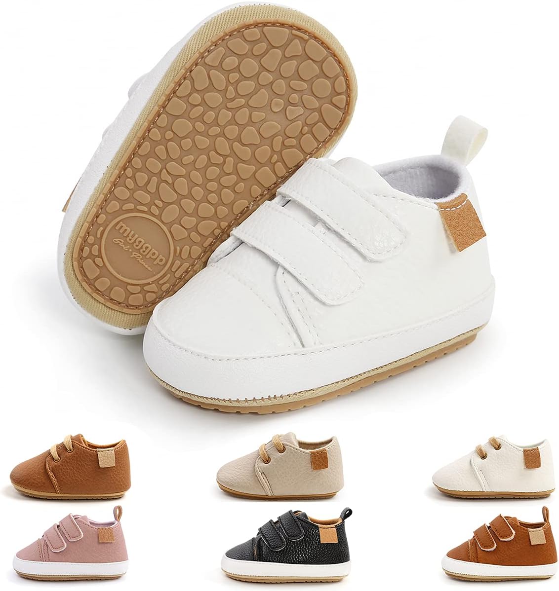 Baby Shoes Boys Girls Infant Sneakers Non-Slip Rubber Sole Toddler Crib First Walker Shoes Wedding Uniform Dress Shoes