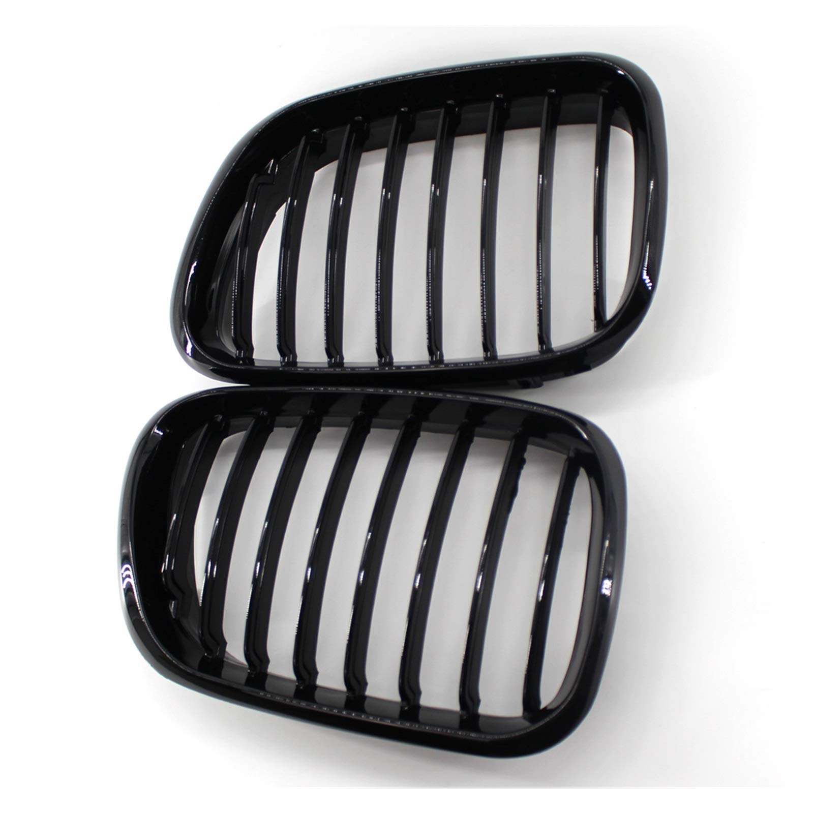 1 ZESTAW Błyszczący Czarny Pojedynczy Podwójny Linia Przedni Grill Grille Wymiana, dla BMW, E53 X5 1999 2000 2001 2002 2003