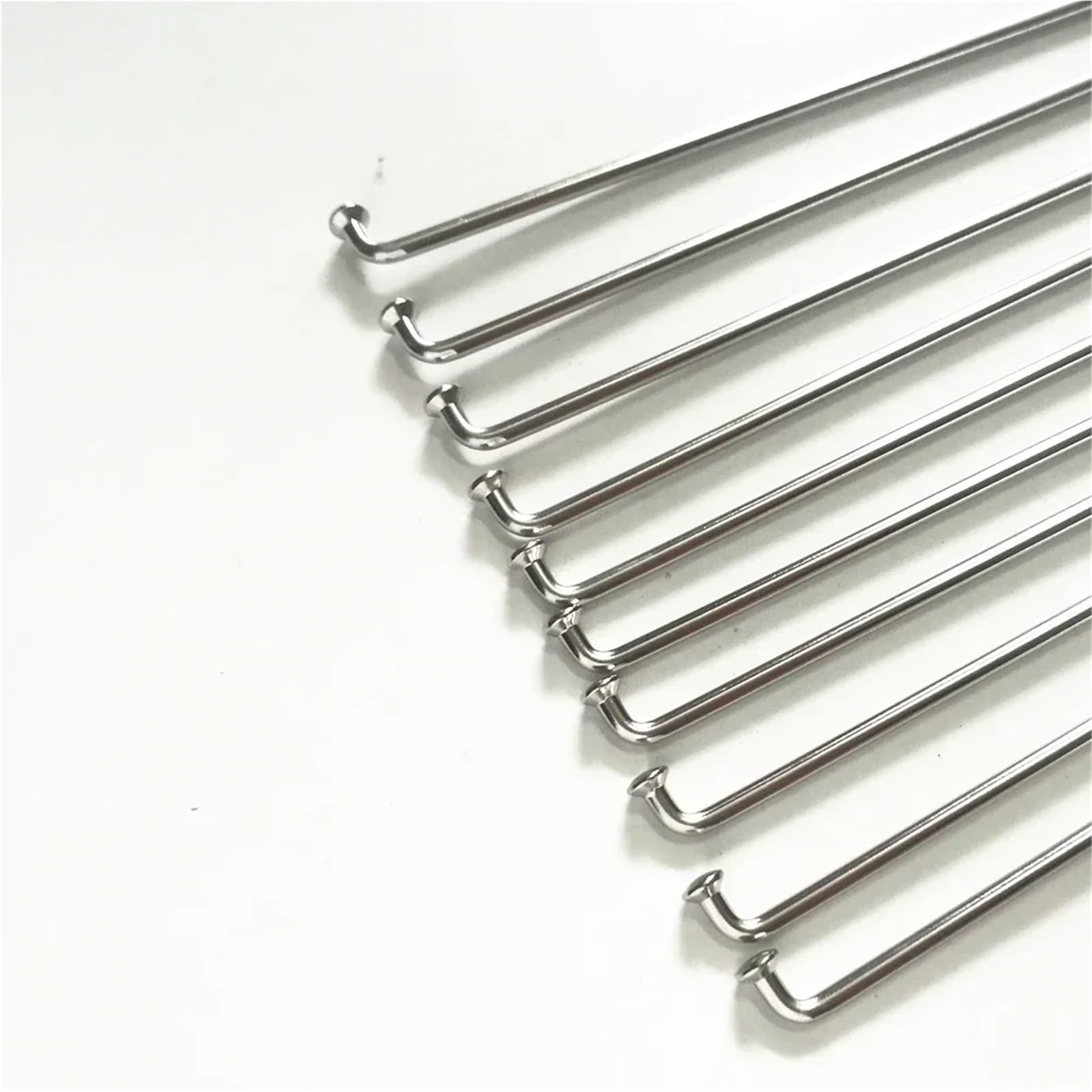 Raggi per Ruote da Bicicletta, 36 Pezzi 13G Raggi Bicicletta Diametro 2,2 mm Raggi Bici Elettrica Lunghezza 55-305 mm