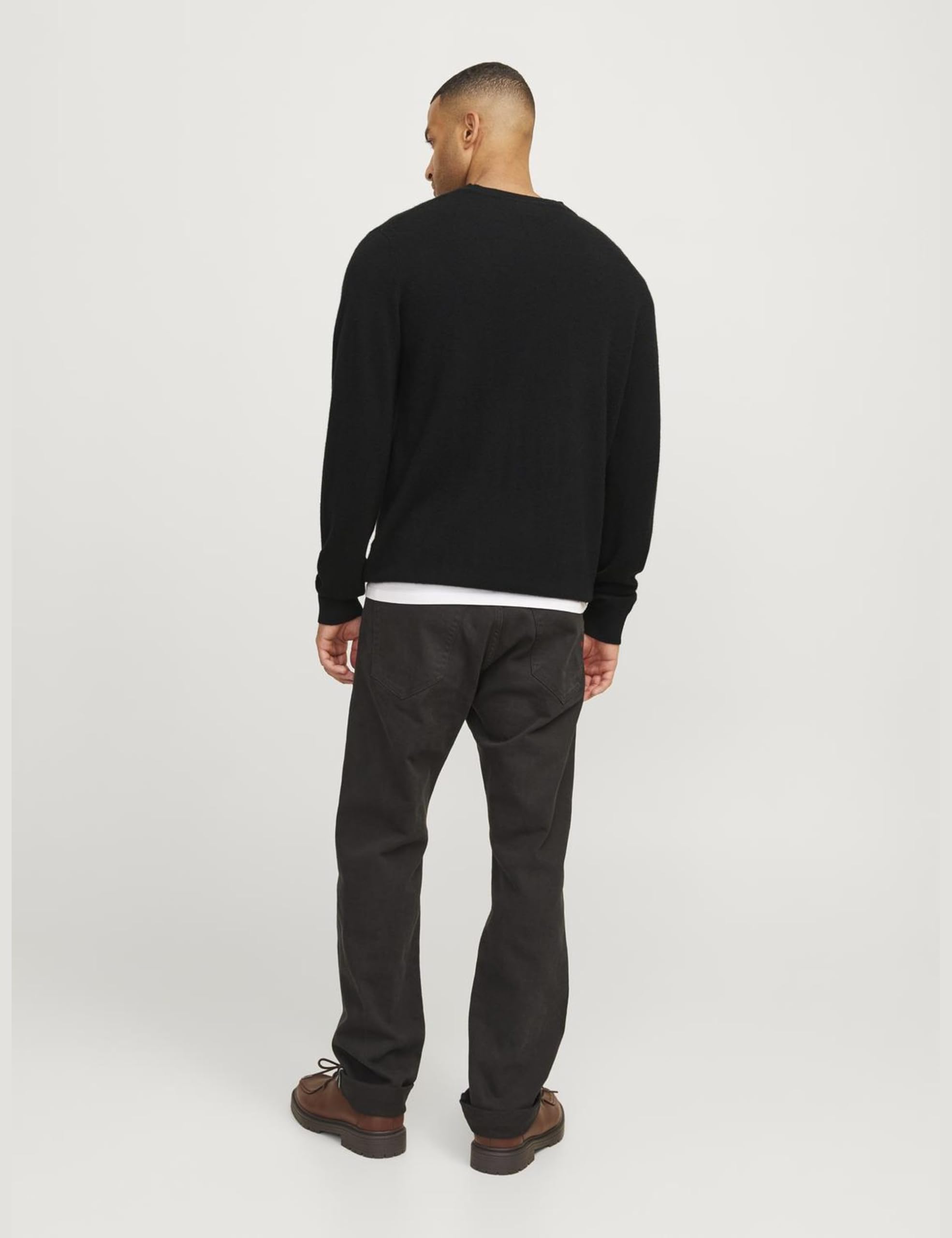 JACK & JONES Knitted Pullover RDD Plain Knitted Pullover