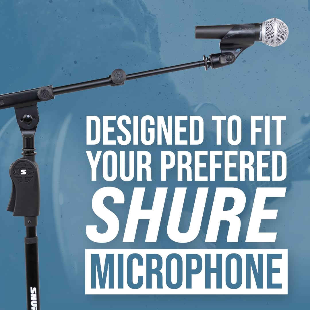 Amazon | Shure by Gator デラックスマイクスタンド ブームタイプ 三脚