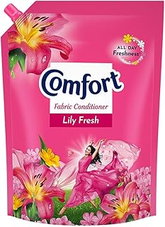 Comfort Lily Fresh Fabric Conditioner 2 L Refill Pack|| After Wash Liquid Fabric Softener - For Softness|| Shine & Long Lasting Freshness Price in India
