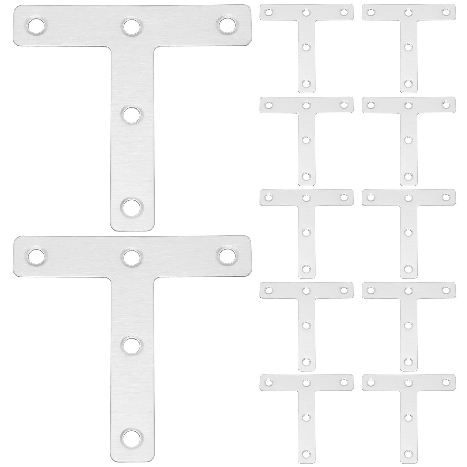 Connecteurs angle métalliques Kichvoe en T : stabilité maximale pour étagères et meubles