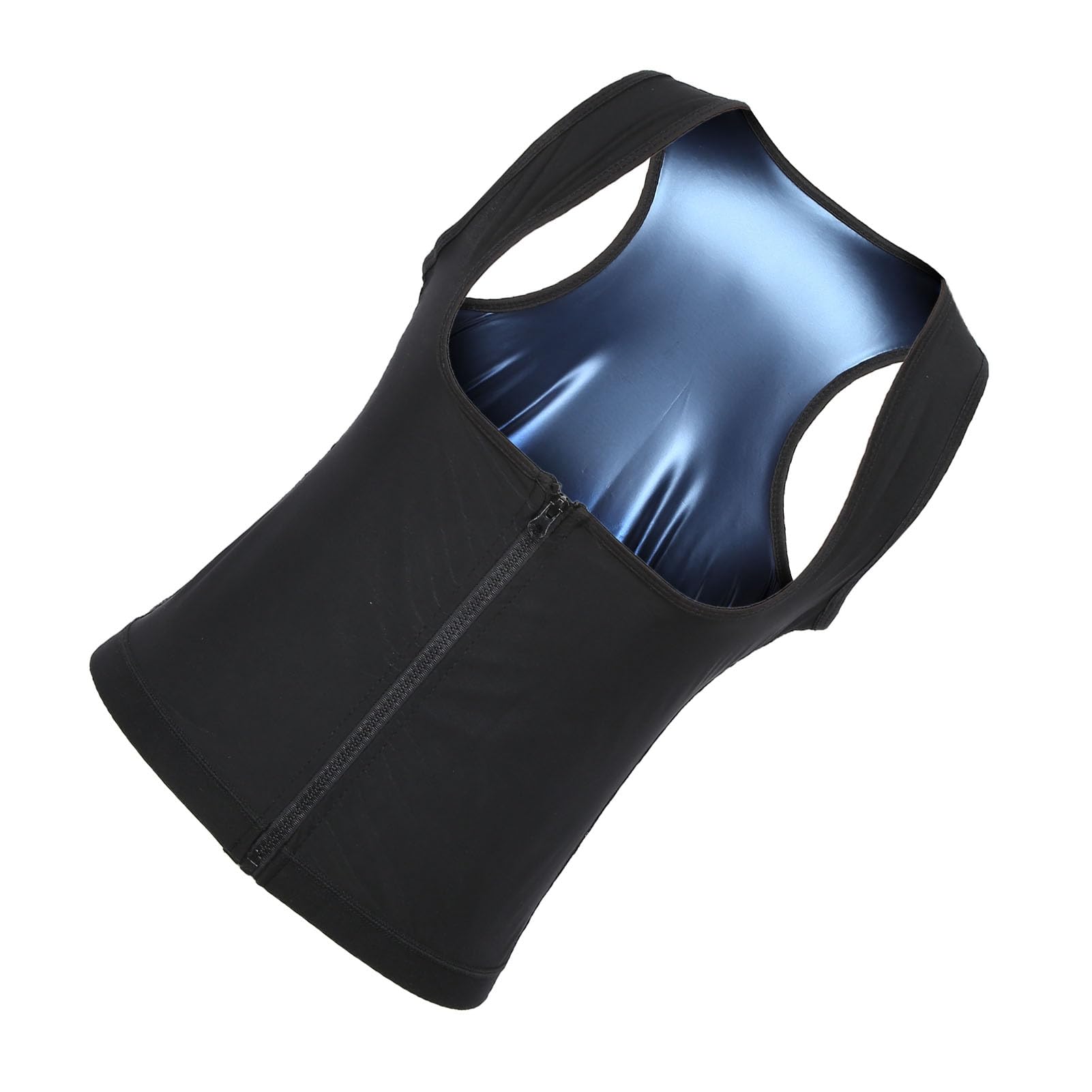 Corsetto da allenamento per donna, gilet con cerniera riscaldamento sudore canotta per sauna Body Shaper traspirante elastico bruciagrassi shapewear per dimagrire