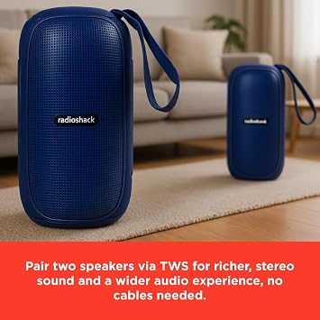 RadioShack Bluetooth Speaker 30W FM TWS AUX USB IPX5 RGB Gray Green