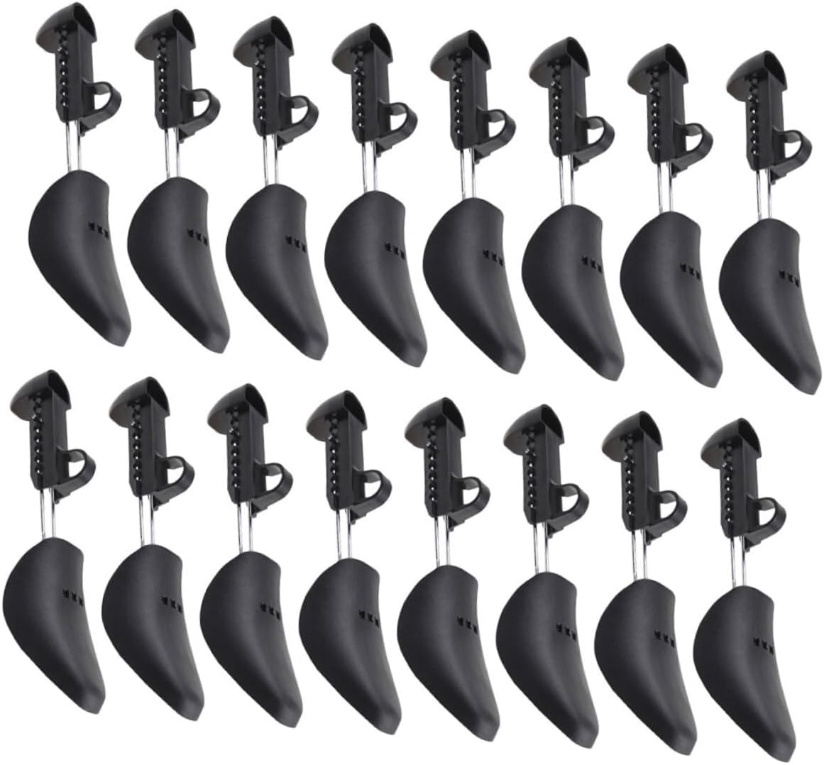 8 Pairs Adjustable Men Shoe Stretchers for Sneakers and Boots Shoe Tree Shapers with Precise Control Prevent Crease for Wide Feet
