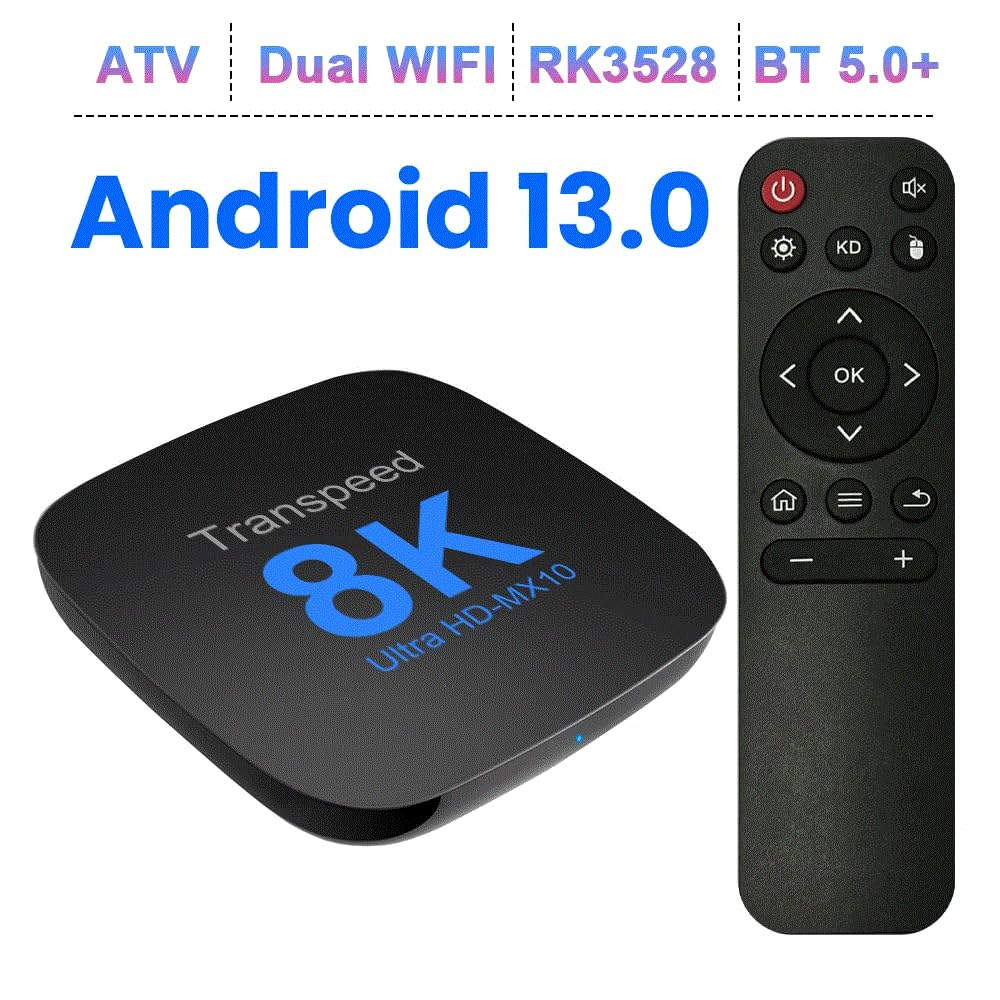 Android 13 TV Box ATV Dual Wifi With TV Apps 8K Video BT5.0+