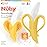 Nuby Nananubs Banana Massaging Teether - Baby Teething Toys 3 Months and Up, Silicone Teether for Sore Gums, Infant Toy, Baby Essentials, Brush, Travel Accessory, Gift for Babies (Pack of 16)
