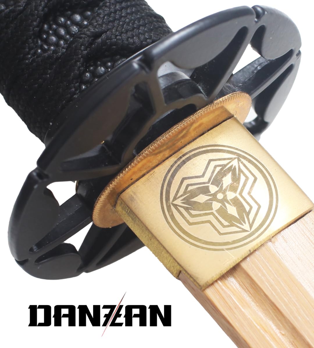 Danzan Katana en Bois Ankoku Sabre en Bois Epee Entrainement Katana Japonais - Lame Bois