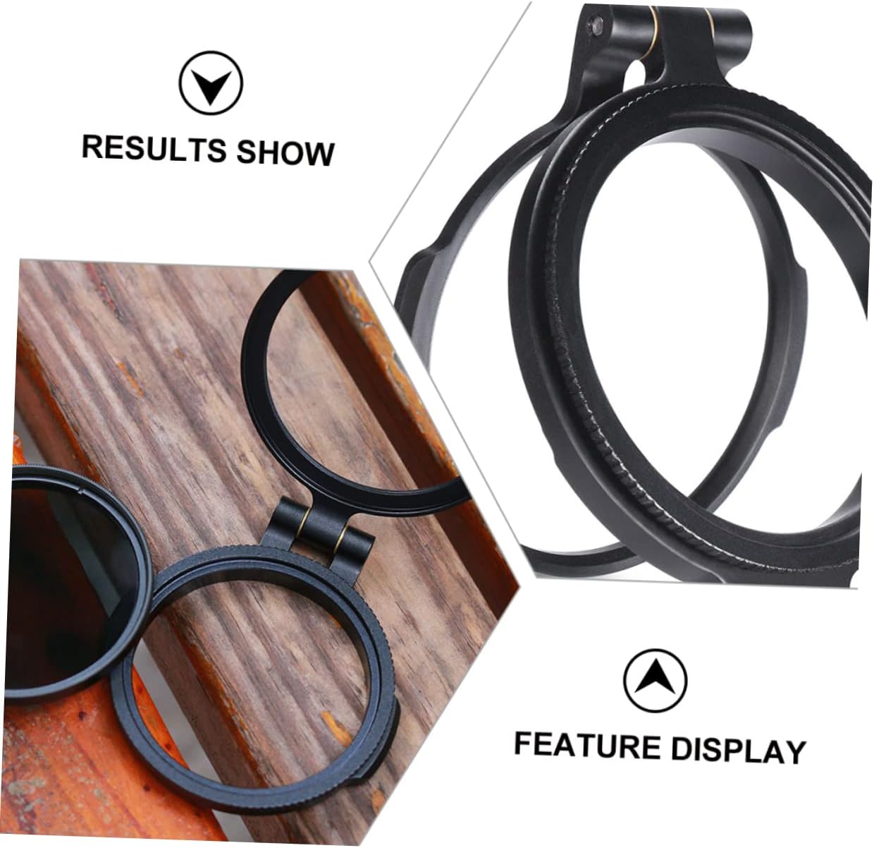 HOMSFOU 3pcs Filter Adapter Holder for Quick Release Lightweight Bracket for Photography Lens Prevents Vignetting and Light Leaks Essential Camera Accessory