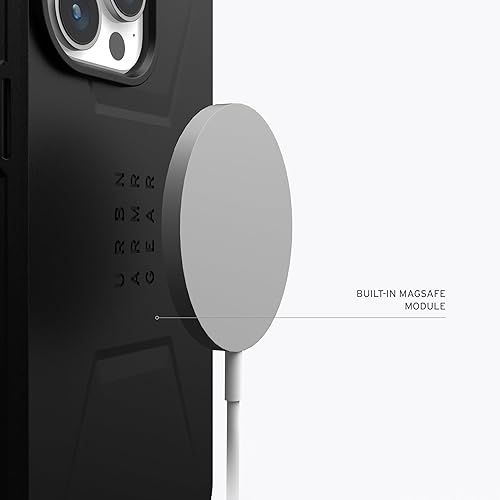 Miniatura 4 de URBAN ARMOR GEAR UAG - Funda compatible con iPhone 15 Pro de 6.1 pulgadas, color negro civil, imán integrado compatible con carga MagSafe, funda