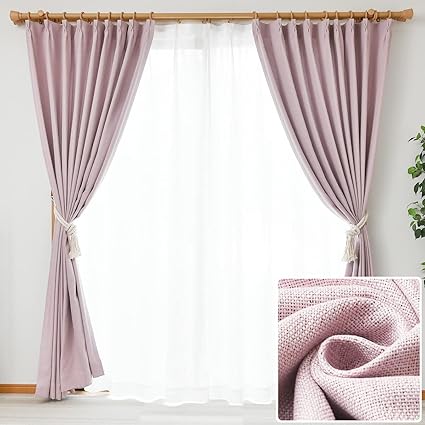 Amazon 満天カーテン カーテン 遮光 北欧 おしゃれ 4枚セット 遮光カーテン 2枚 昼も夜も透けにくい 昼夜目隠し レースカーテン ヒートガード 2枚 合計4枚セット 2級 遮光カーテン 断熱 形状記憶加工 洗濯機ok ウィードset ピンク 幅100cm 丈0cm レース丈は 2cm Amazon 満天カーテン カーテン 遮光 北欧 おしゃれ 4枚セット 遮光カーテン 2枚 昼も夜も透けにくい 昼夜目隠し レースカーテン ヒートガード 2枚 合計4枚セット 2級 遮光カーテン 断熱 形状記憶加工 洗濯機ok ウィードset ピンク 幅100cm 丈0cm レース丈は 2cm