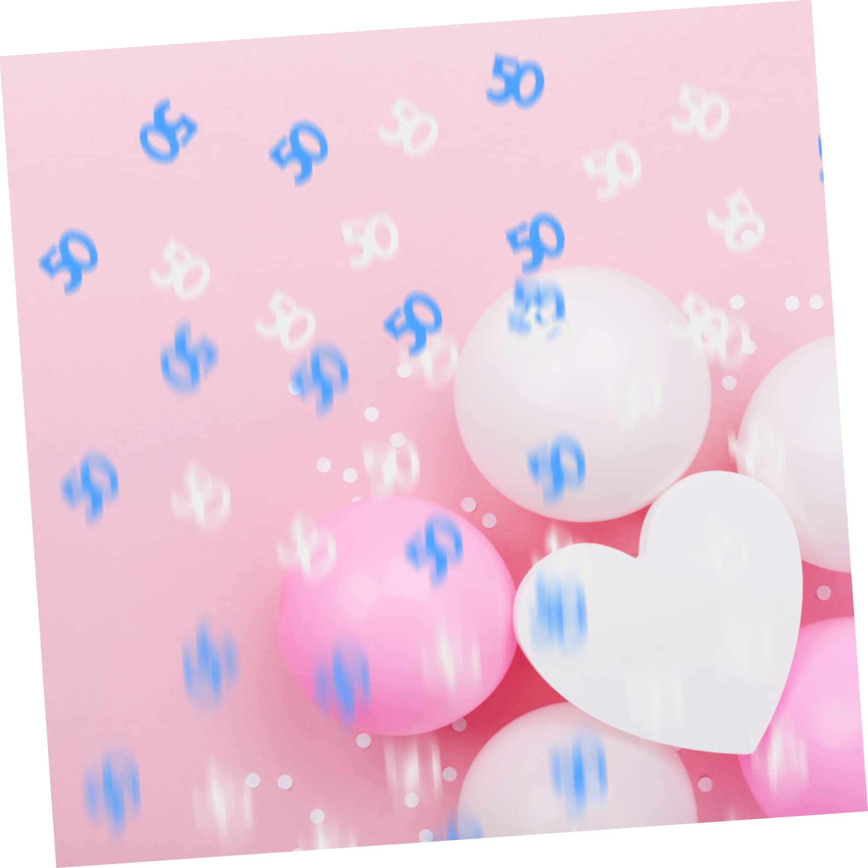 Ciieeo 25 Paquetes Chatarra de papel con lentejuelas digitales globo feliz cumpleaños confeti fiesta 50 diver scrapbooking globos decoraciones de boda confeti de fiesta de cumpleaños mesa