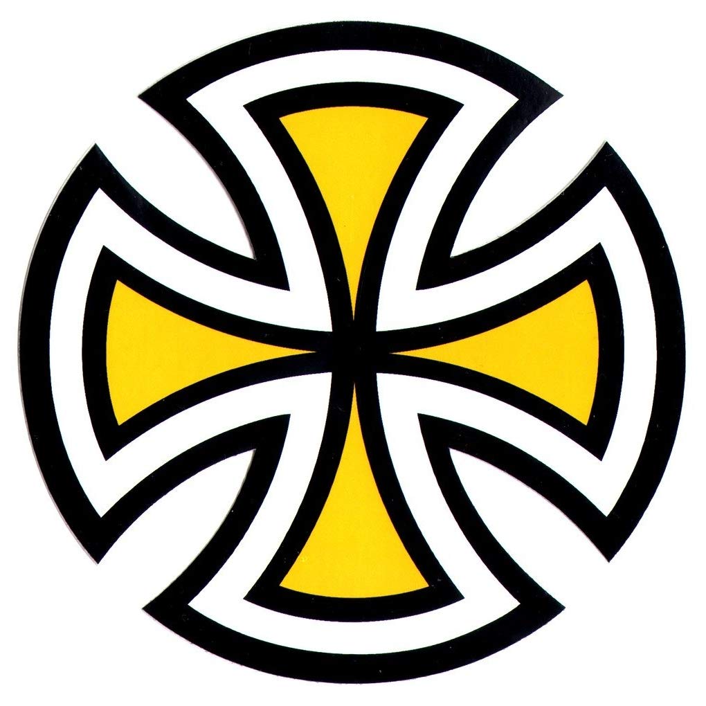 Amazon.com - Independent Trucks Cut Cross Yellow Skateboard