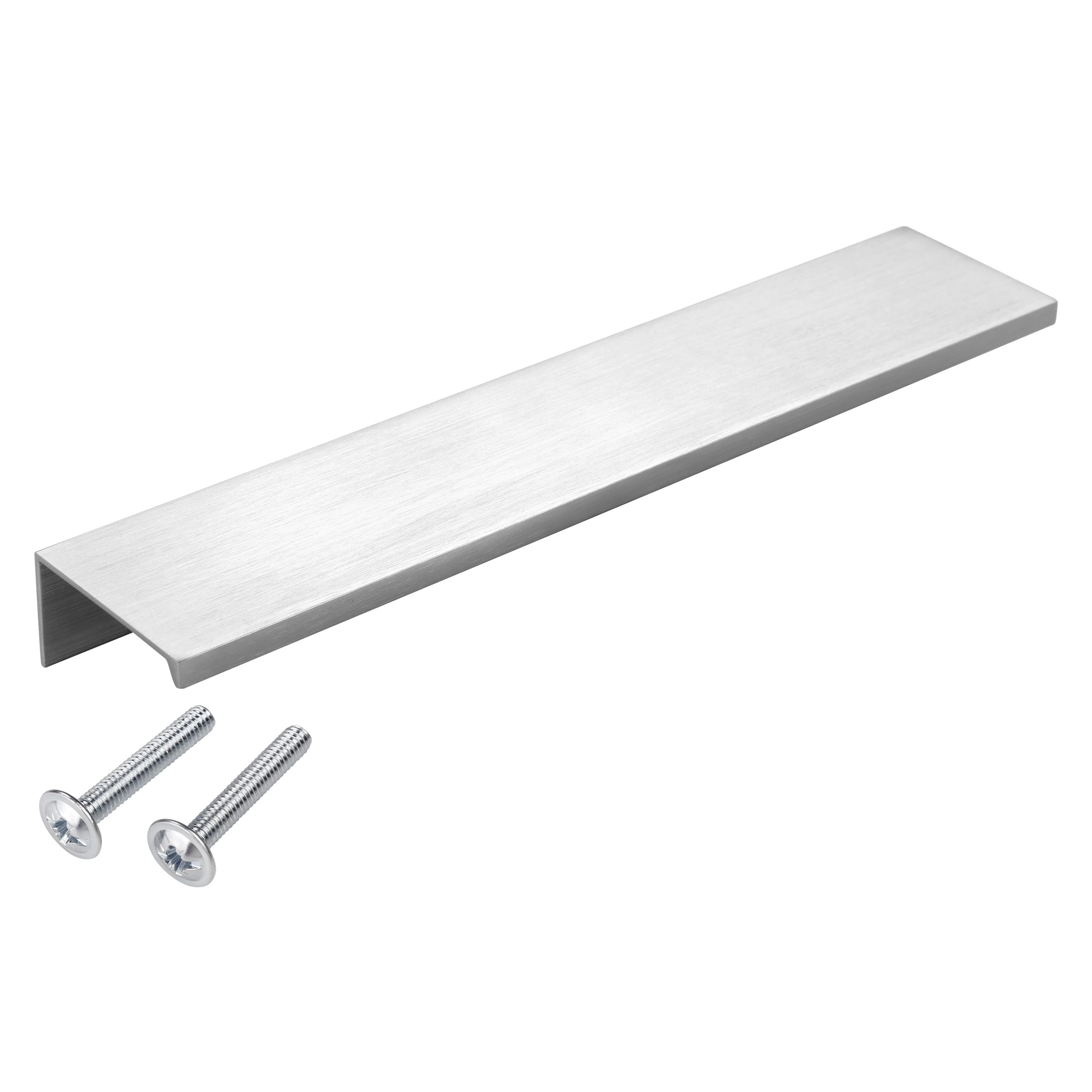 Lot de 5 poignées de profil de meuble en aluminium SEARL 180 mm Aspect Acier Inox Poignée profilée Poignée de tiroir de SO-TECH®