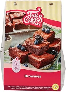 FunCakes Mix pour Brownies, Sans Gluten : Facile à Utiliser, pour Brownies et Gâteaux au Chocolat avec une riche saveur de Chocolat, Certifié Halal, 500g