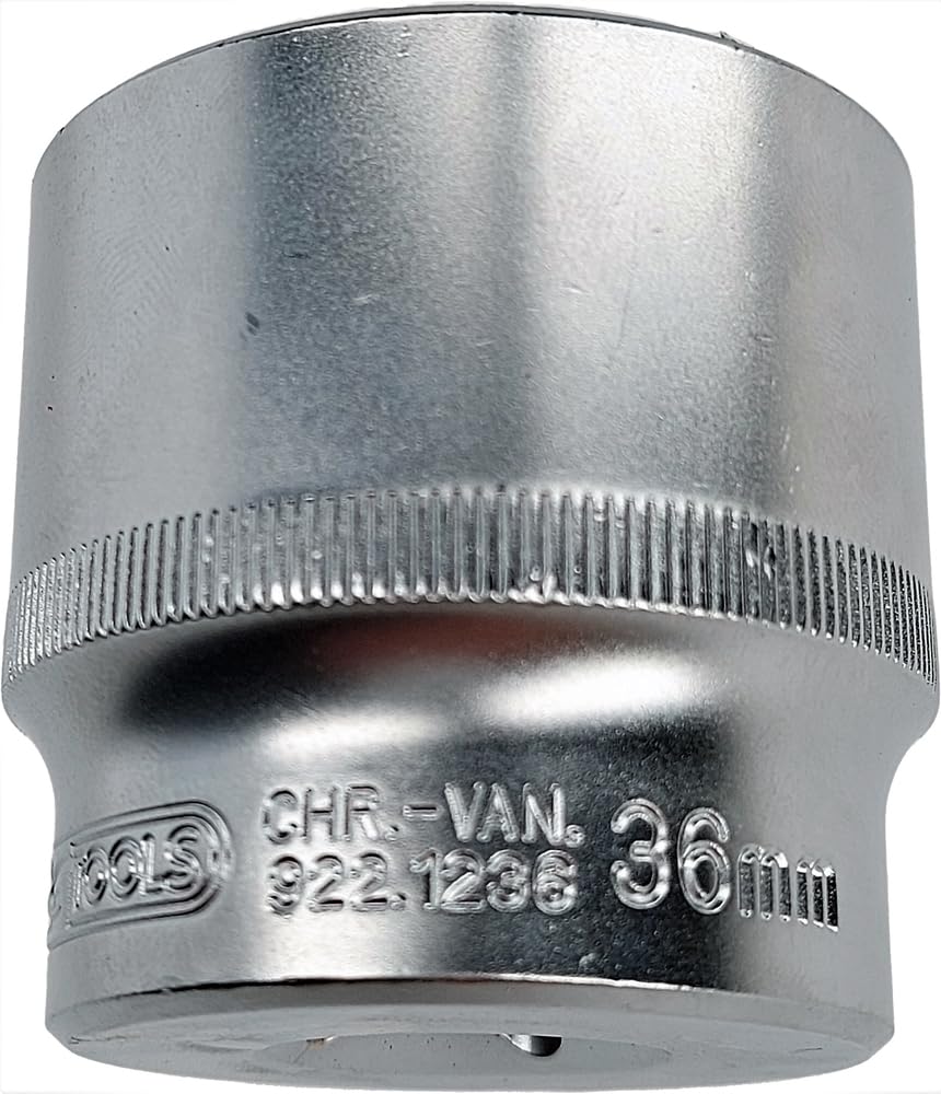 Douille 1/2" 6 Pans 36mm KS Tools - Chrome Vanadium - Pour Usage Manuel