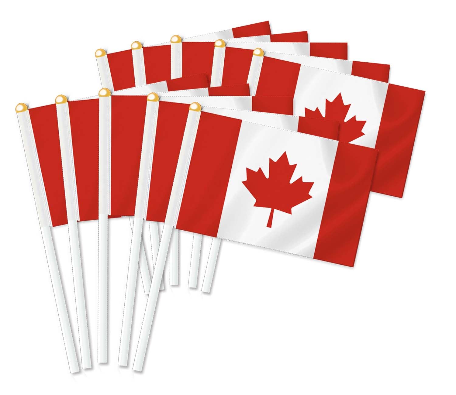 25 PCS Canada Handheld Flag,Canadian Decor Hand Held Flags,Decoration Banner — image 1