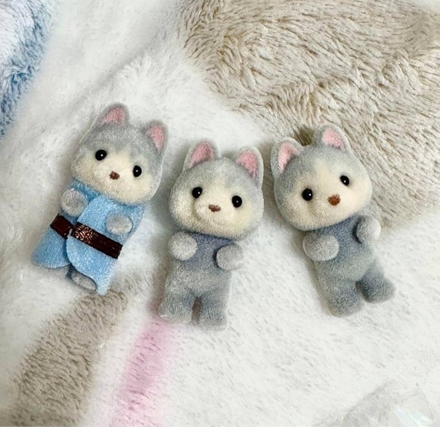 Amazon | シルバニア ハスキーの小さい赤ちゃん まとめ売り