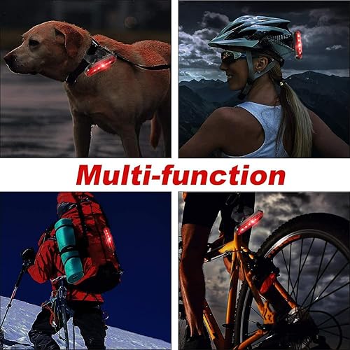 Miniatura 6 de Paquete de 2 luces traseras de bicicleta brillantes recargables por USB, luz trasera de ciclismo, batería de litio de 220 mAh, 4 opciones de modo de