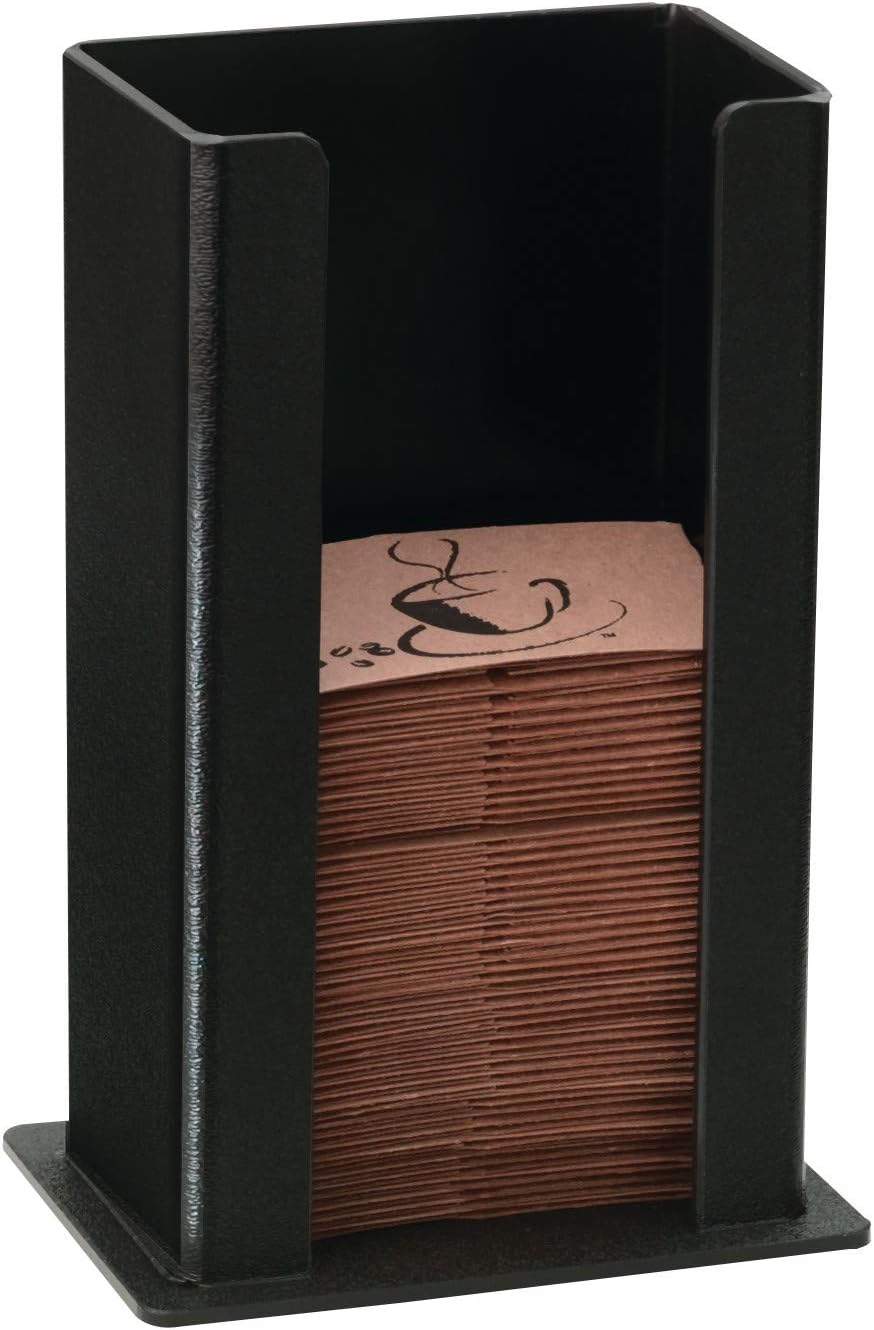 SLV-H-1BT Countertop Coffee Sleeve Dispenser, Durable Black Polystyrene Organizer, Holds All Sleeve Sizes, Easy to Refill, Space-Saving Design for Beverage Stations and Coffee Counters