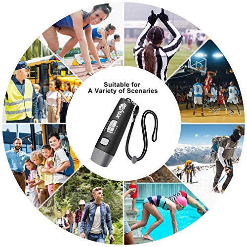 image for Xflyee Electronic Whistle with Lanyard - Adjustable 3 Tone & 3 Volume 