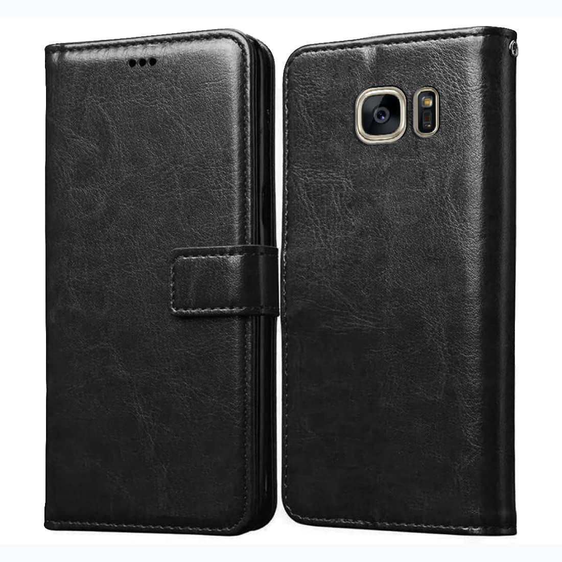 Samsung Galaxy S7 Edge Leather Flip Cover - Protect & Organize -1 Samsung Galaxy S7 Edge Leather Flip Cover - Protect & Organize -1
