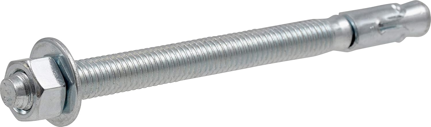 Hillman 370986 Wedge Anchor, 3/8 X 5-Inch, 10-Pack