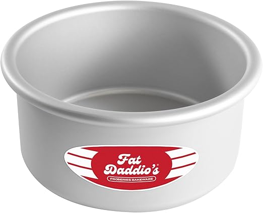 Fat Daddio's PRD-63 Anodized Aluminum Round Cake Pan, 6 x 3 inch