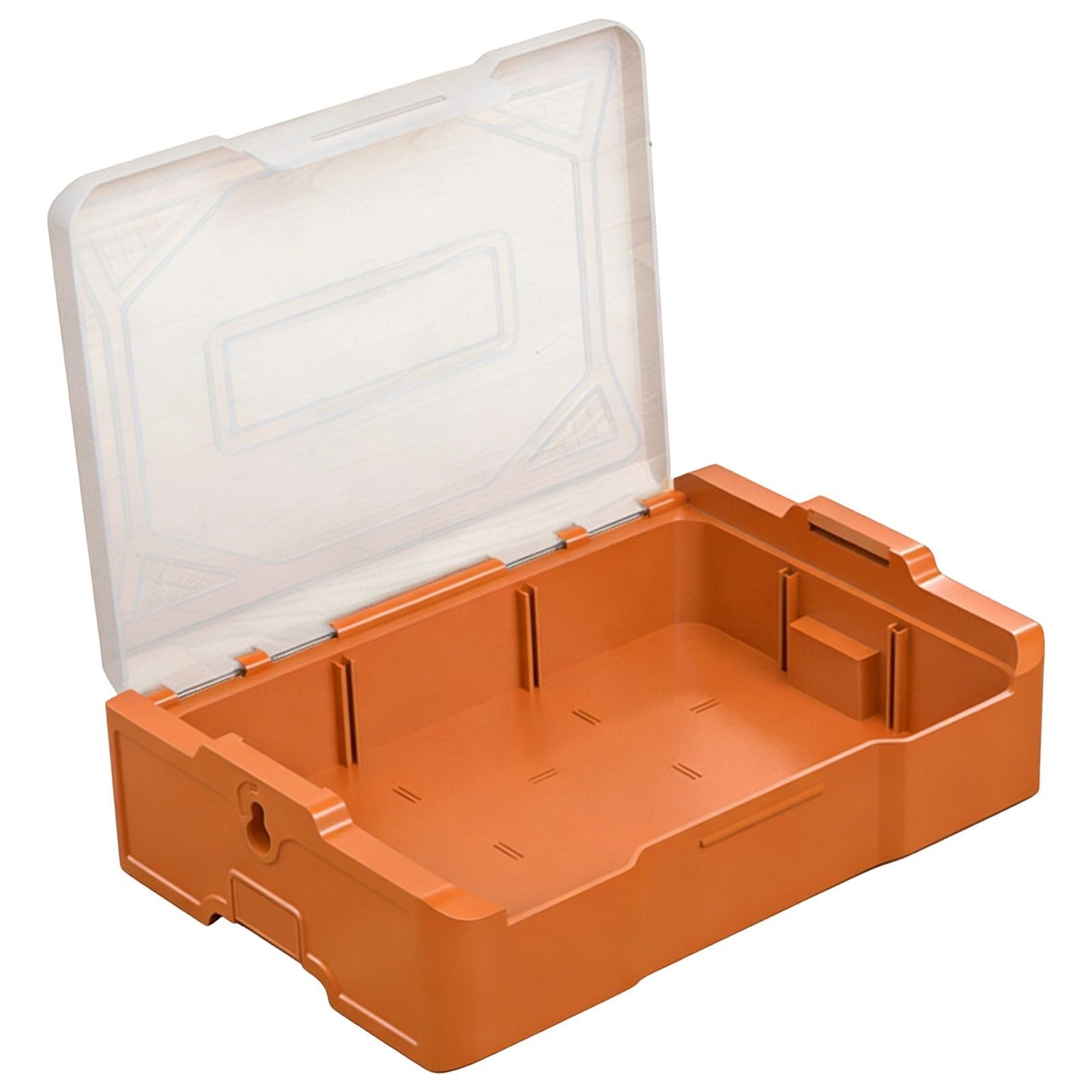 Jazuaiao A Easy Stackable Bin For Parts Organization Nestable Box Nd Removable Dividers Stackable Container With Lid