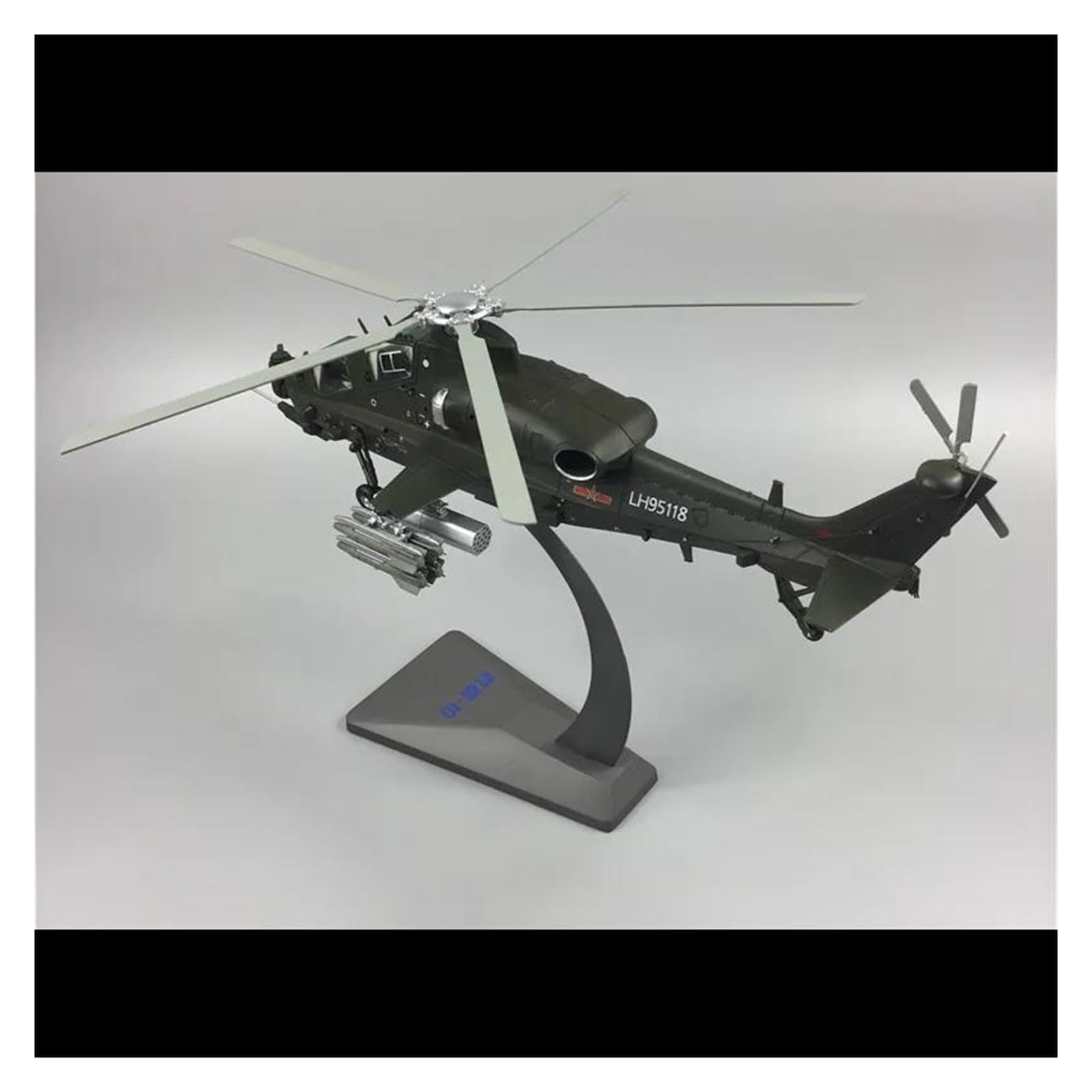 Mini Modell Flugzeug 1:48 Für Druckguss-Maßstab WZ-10 Militärtransporthubschrauber-Flugzeugmodell Fertiges Statisches Metall-Hobbyspielzeug