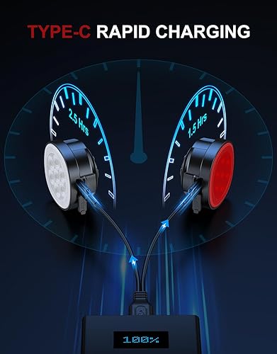 Miniatura 4 de Luces de bicicleta, 8+12 modos y recargable por USB Luces LED ultra brillantes para bicicleta de noche linterna delantera y trasera, IP65