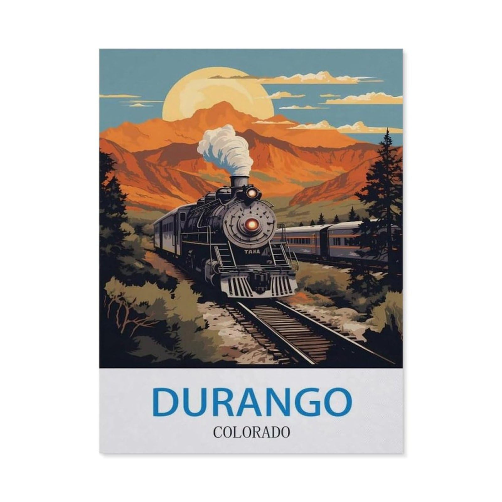 BEAYODKP 5D DIY Diamond Painting，Durango Colorado（30x40cm）
