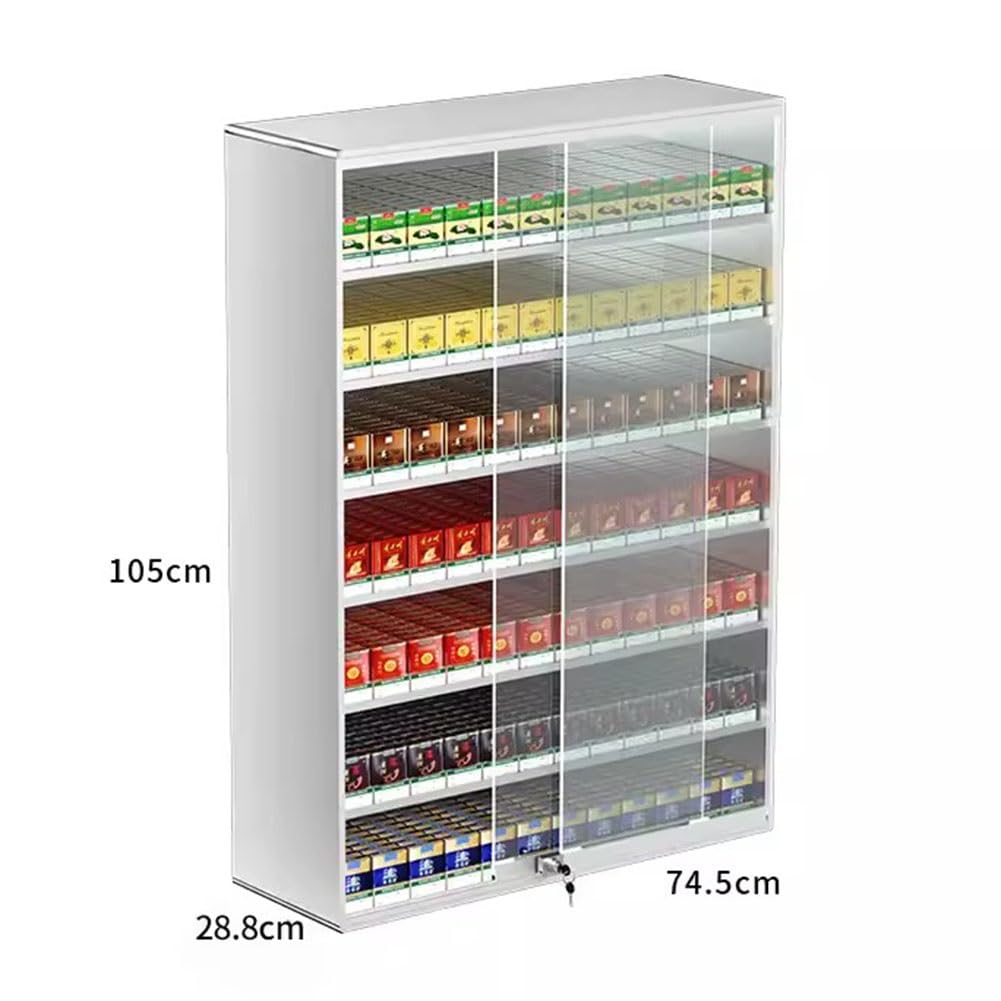 cigarette racks for sale amazon Amazon.com: Cigarette Showcase Display Rack with Lock, Commercial Retail  Display Case for Cigar, Candy or Collectibles, Cigarette Cabinet Organizer  for Supermarkets, Bars, Market, 1 Piece ( Color : Silver , Size :  Industrial & Scientific