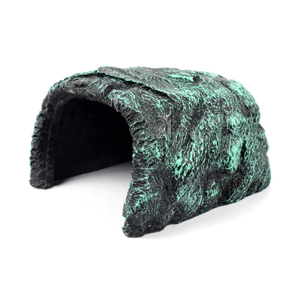 Escondite de Reptiles de Piedra, Caja Cueva de Reptiles, decoración de Esquina de hábitat, escondites de Tortugas, Serpientes y lagartos, Accesorios para Cajas de Reptiles, Adornos