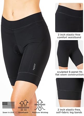 Terry Bike Shorts Women Padded, Breakaway Shorts for Women Cycling Shorts with Padding Bicycle Clothes