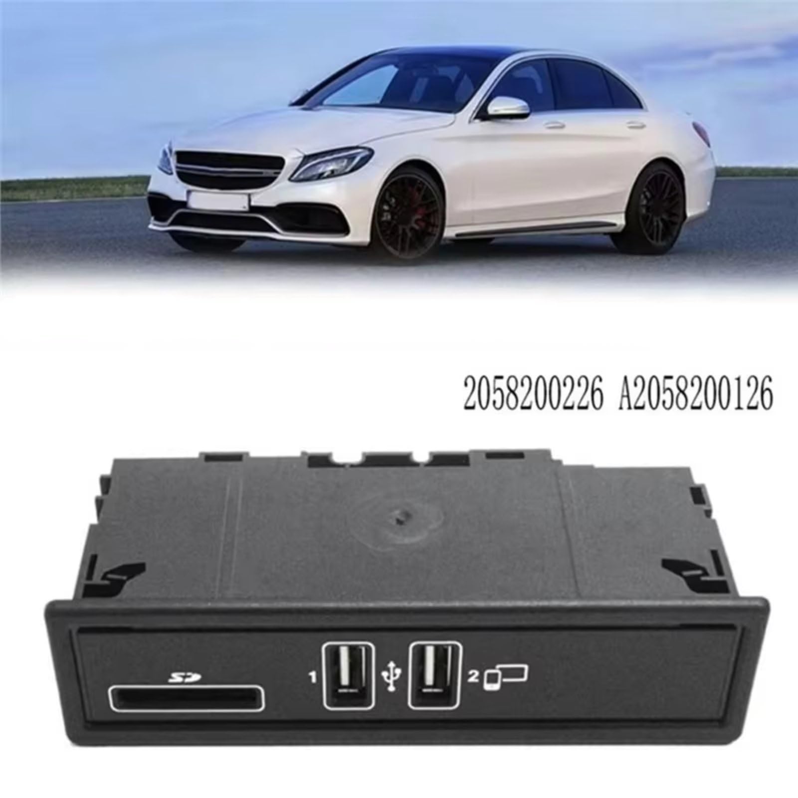 Compatibile Con Benz Per W205 W213 W253 Adattatore Interfaccia Porta Switch USB Per Autoveicoli Sostituzione Accessori A2058200126 USB Media Player AUX
