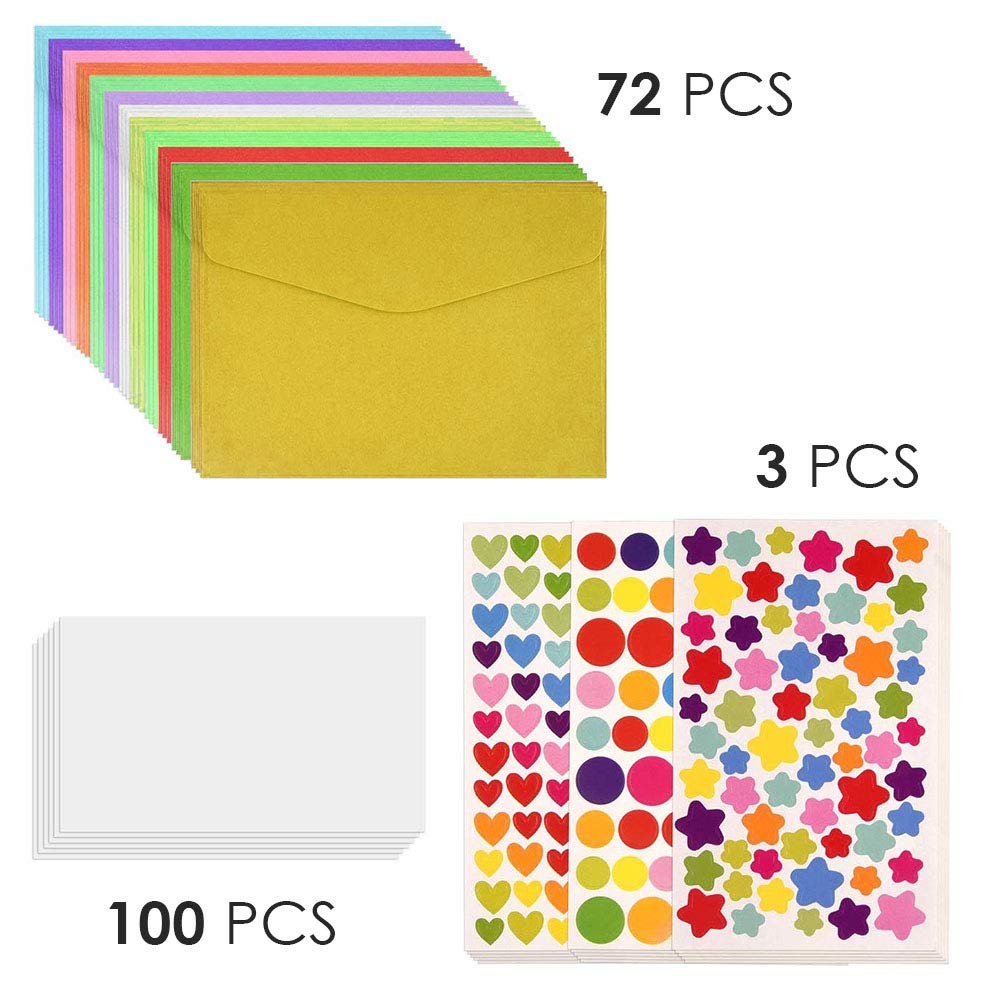 60 mini-enveloppen, 11,5 x 8,2 cm, mini-enveloppen, kleurrijke enveloppen, kleine enveloppen, multikleur voor cadeaukaart, bruiloft, verjaardag, feestbenodigdheden (10 kleuren