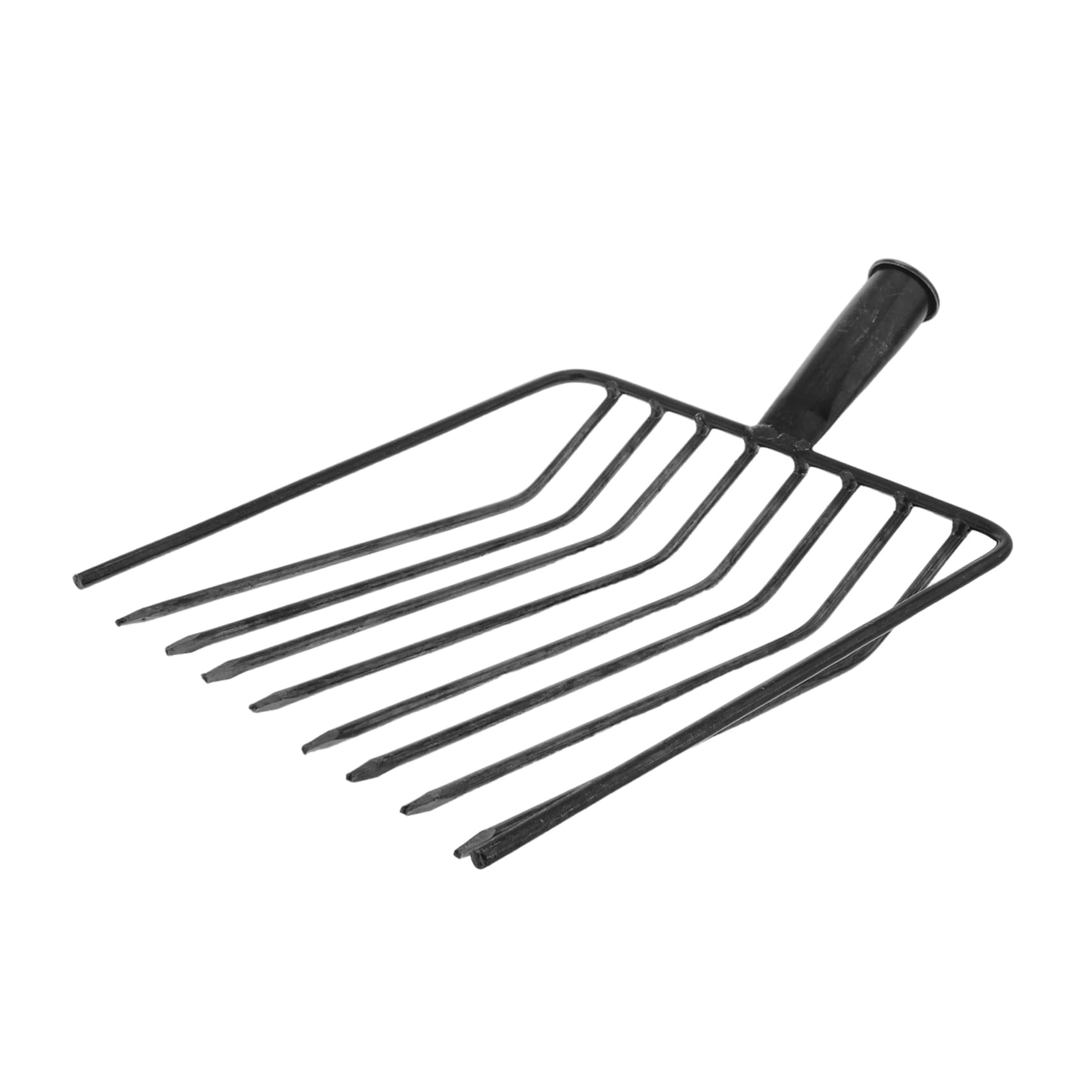 Horquilla de Jardín de Acero Negro Ligera para Jardinería y Césped