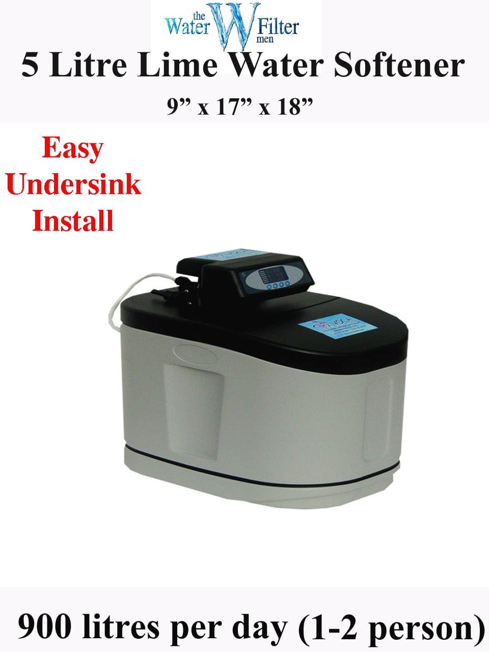 5 Litre Lime Water Softener Wholehouse Limescale Removal