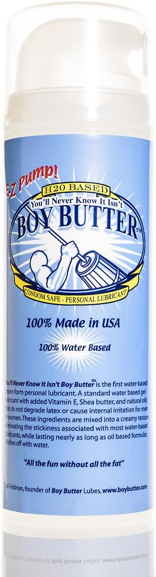 Boy Butter H2O Pump Transparent, 5 oz