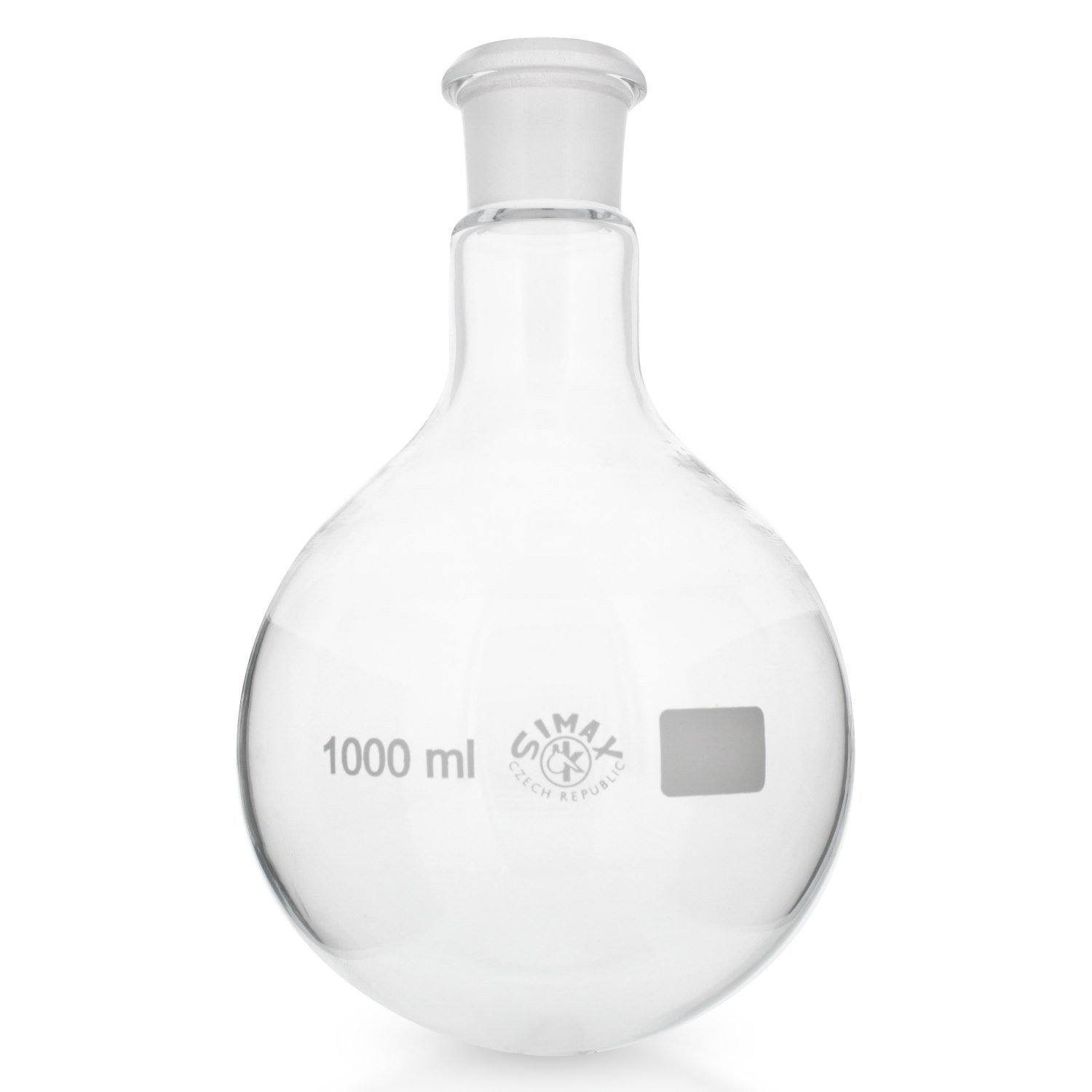 6x Rundkolben 1000ml mit Normschliff 29/32 aus hitzefestem Borosilikatglas 3.3 (Laborglas)