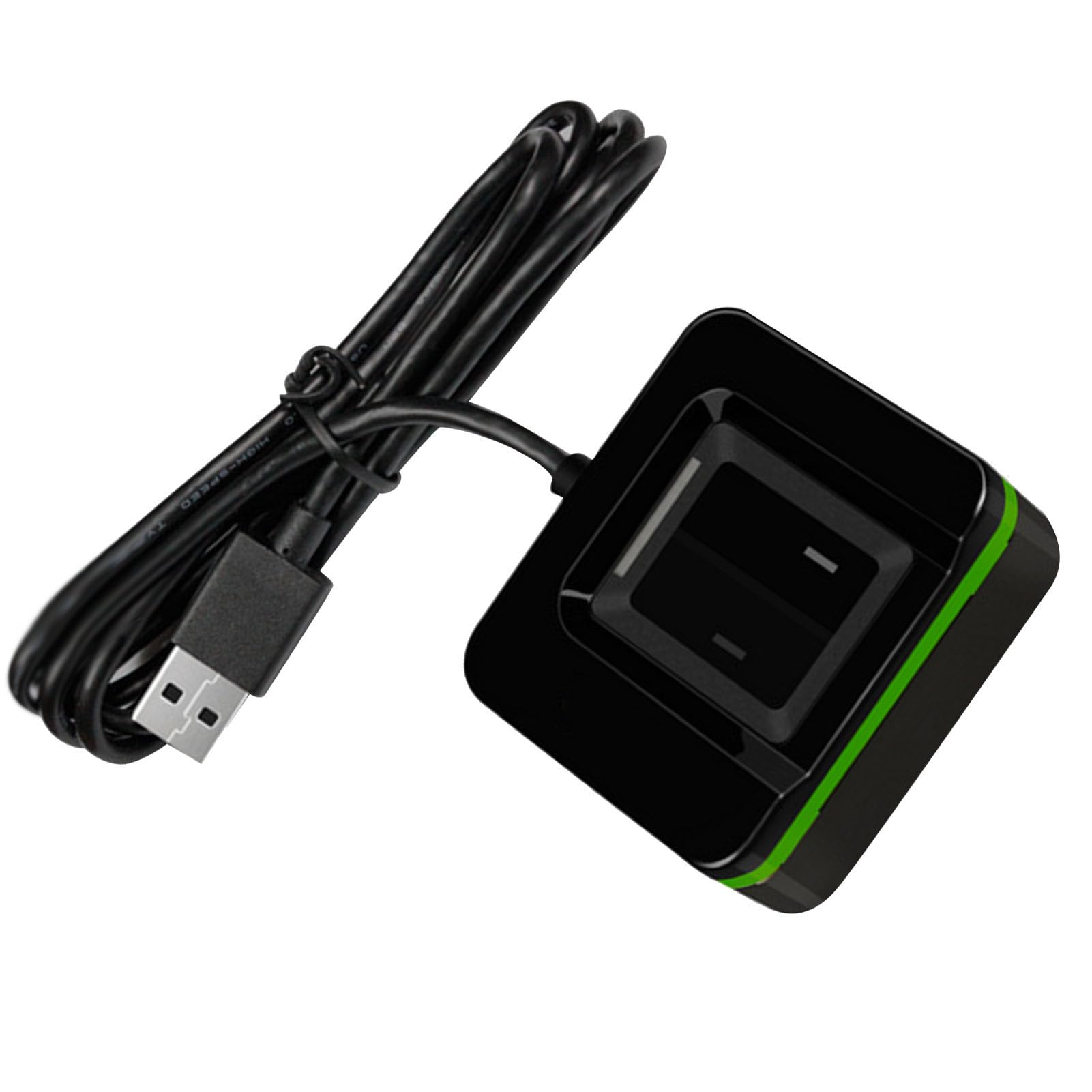 Lector Biométrico de Huellas Dactilares, Colector de Escáner de Huellas Dactilares USB con Cable de 5,9 Pies para Computadora PC, Reconocimiento de bajo Error, Fácil (ZKLIVE20R)