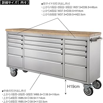 Amazon.co.jp: 東谷(Azumaya-kk) キャビネット シルバー 幅199