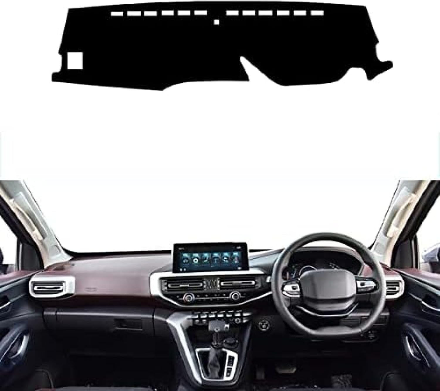 BIVVI Dashboard Cover,Fit for Peugeot Landtrek 2020 2021 2022 Sun Protection Non-Slip Pad Dashboard Decorative Interior Accessories