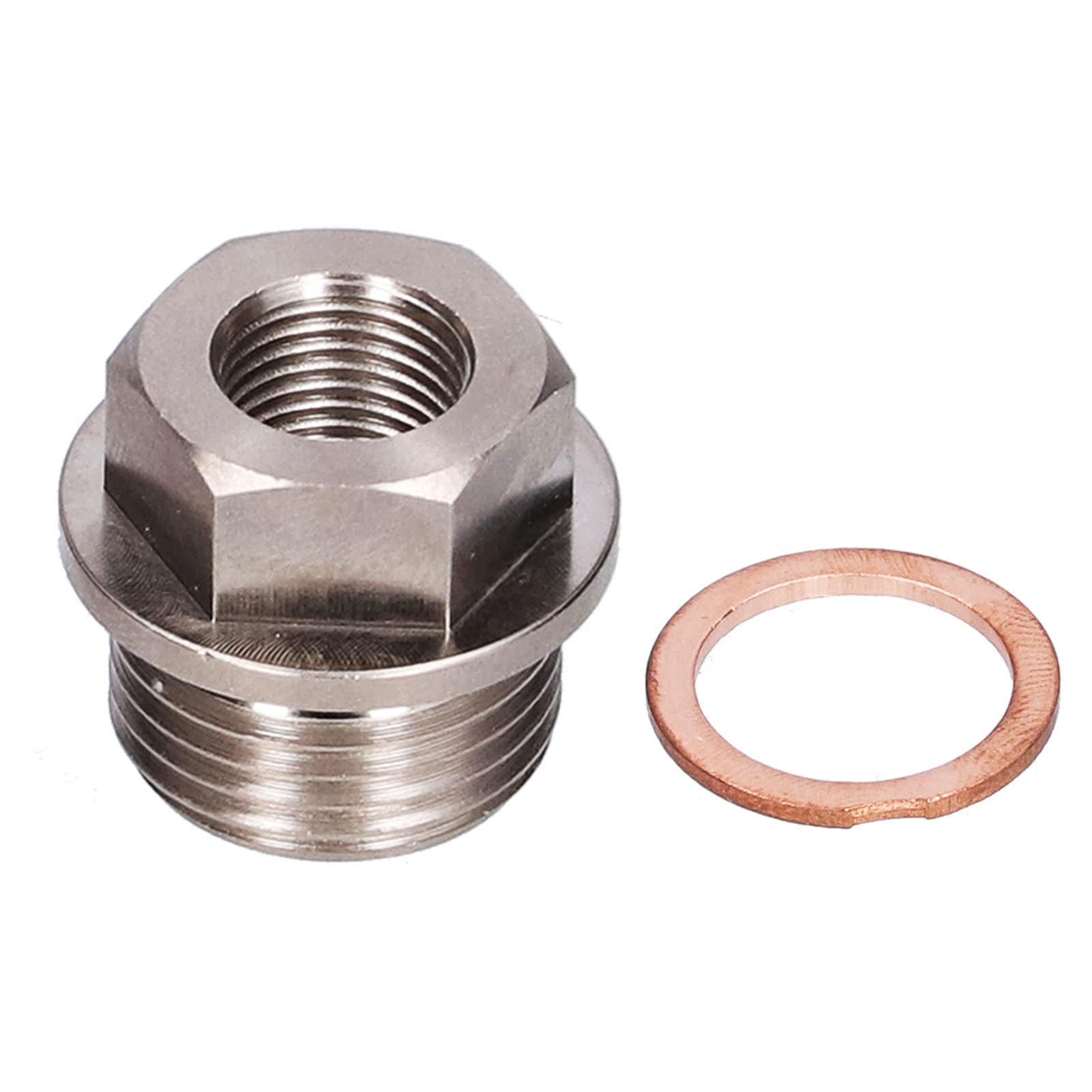 Adattatore Sensore Pressione Olio Filettatura M18x1,5 a 1/8NPT Sensore Temperatura Acqua di Scarico con Guarnizione