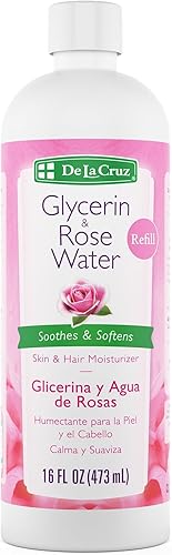 Miniatura 9 de De La Cruz Rosa Agua y Glicerina Spray para Rostro  Tóner Facial de Rosewater e Hidratante Niebla para Piel y Cabello 8 fl oz 80fl oz
