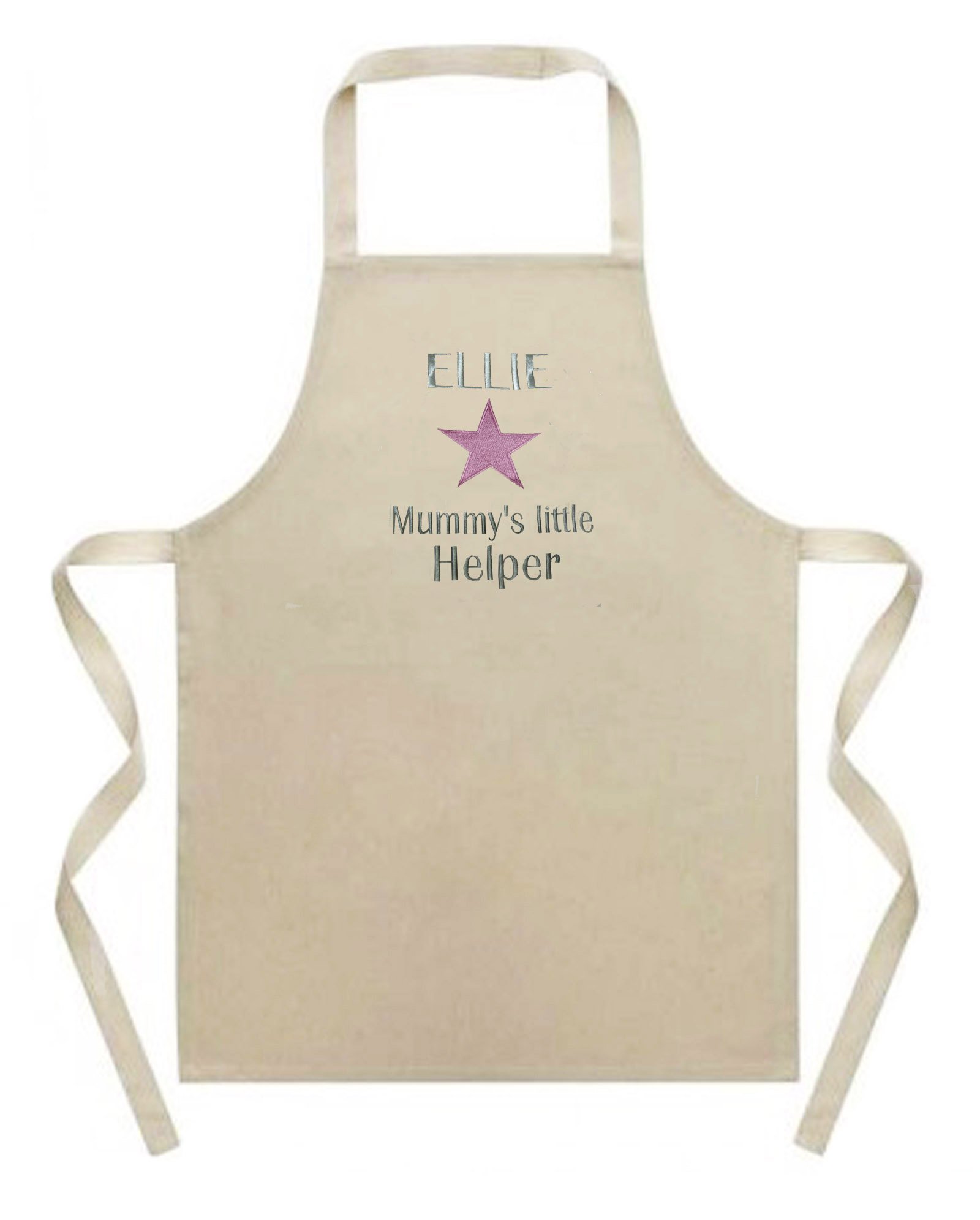 Sew Sew Special Girls Beige Personalised Mummy’s Little Helper Apron