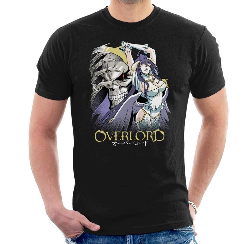 Overlord Ainz Ooal Gown and Albedo Men's T-Shirt Black