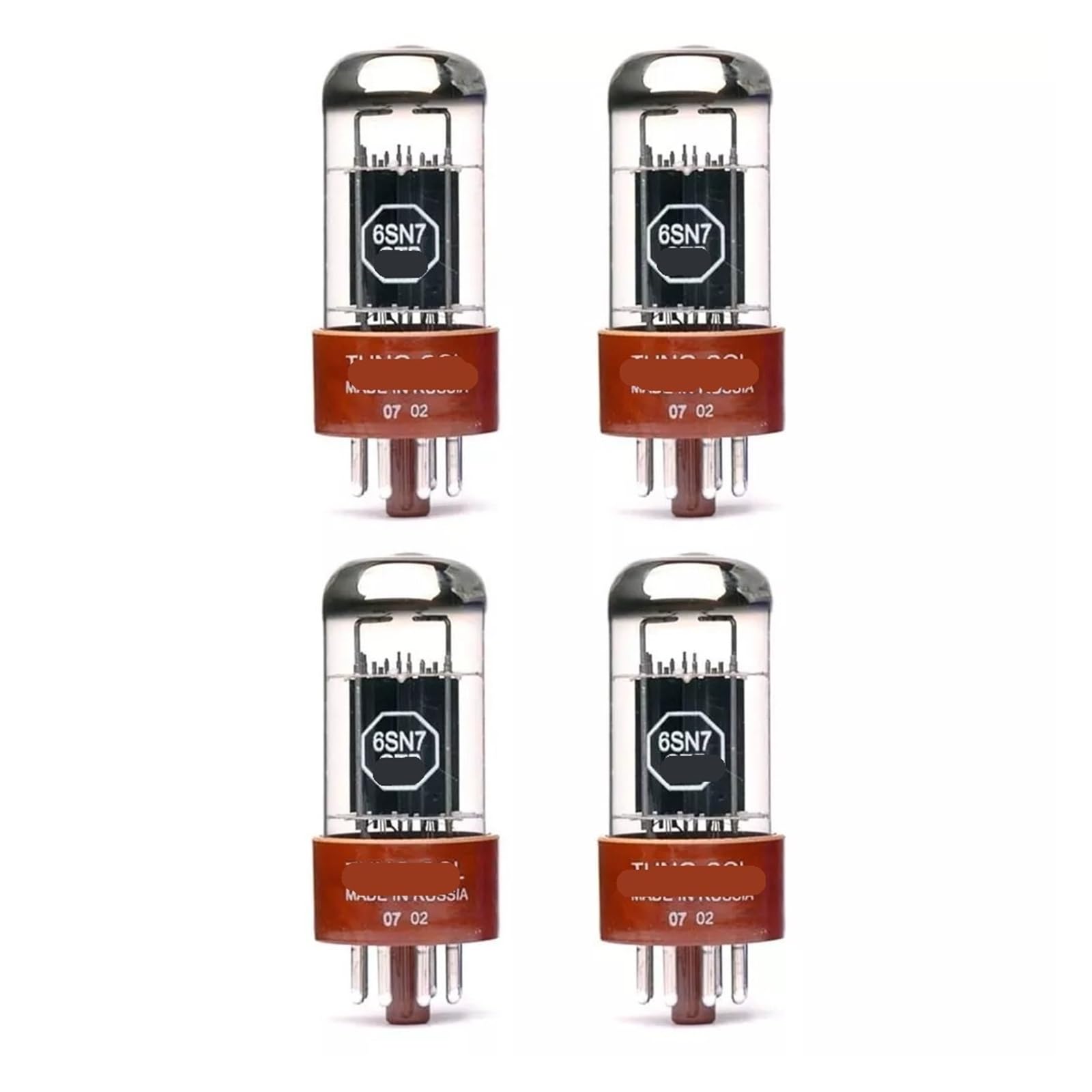 4 Pcs Gain Matched Quad (4) 6SN7 Vacuum Tubes 6SN7 6SN7GT-